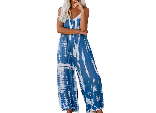 Loose Fit Tie-Dyed Printed Jumpsuit - 3 Colours & 3 Sizes